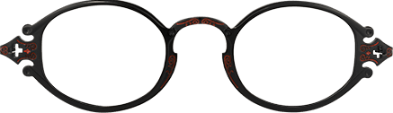 Callum - Oval Black Eyeglasses